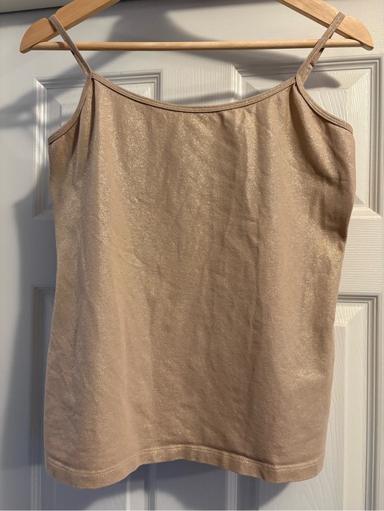 a.n.a Tops - a.n.a Gold Sparkle Shimmery Spaghetti Strap Camisole